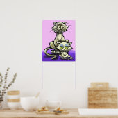 Poster de chat et de chat (Cuisine)