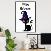 Poster de chat Halloween (Bureau à domicile)