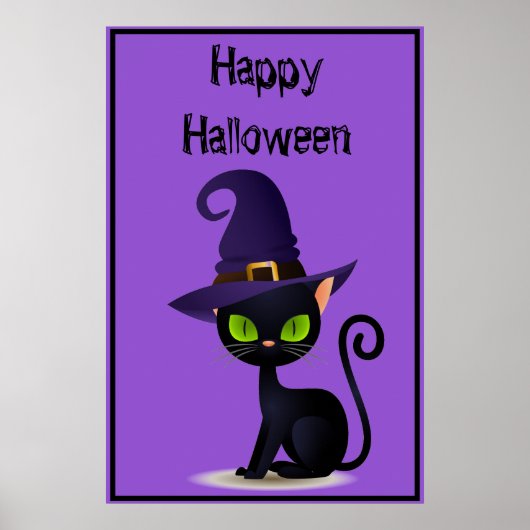 Poster de chat Halloween (Devant)