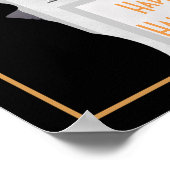 Poster de chat Halloween RIP Tombstone (Coin)