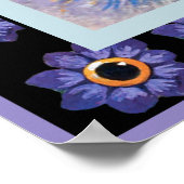 Poster de chat hippy vintage (Coin)