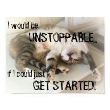 Poster de chat Lazy