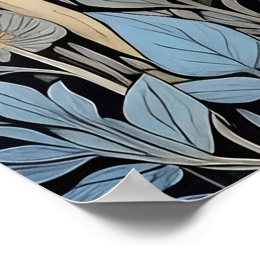 Poster de chat noir (Coin)