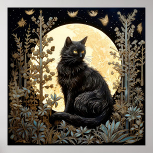 Poster de chat noir
