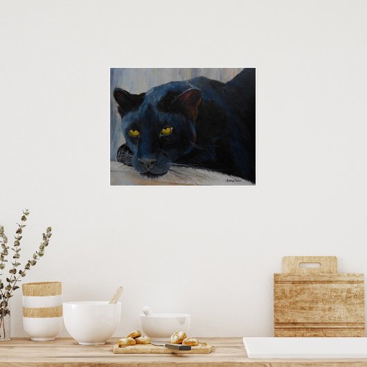 Poster de chat noir (Cuisine)