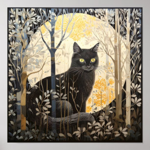 Poster de chat noir
