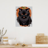 Poster de chat noir Evil Arrière - plan transparen (Cuisine)
