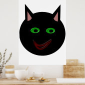 Poster de chat noir Halloween (Cuisine)