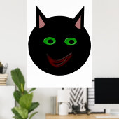 Poster de chat noir Halloween (Bureau à domicile)