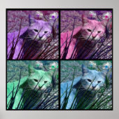 Poster de chat Pop Art Tiger (Devant)