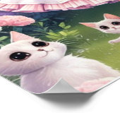 Poster de chat pour fille magique et esprit - Kawa (Coin)