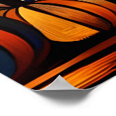 Poster de chat pour Halloween Cubism (Coin)