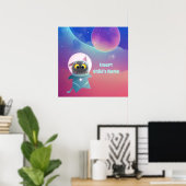 Poster de chat spatial personnalisé (Bureau à domicile)