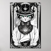 Poster de chat Steampunk (Devant)