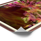 Poster de chat Trippy noir (Coin)