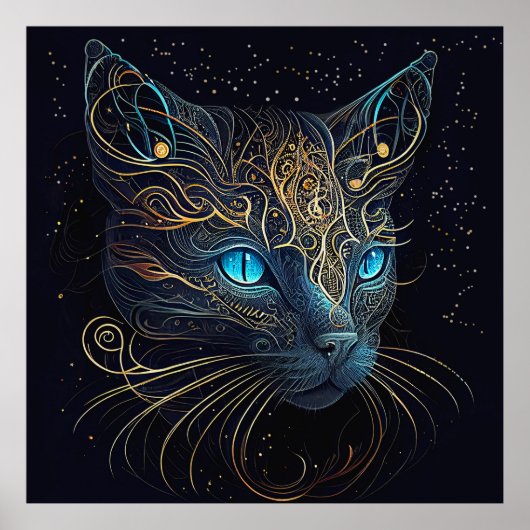 Poster de chat Whimsical (Devant)