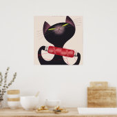 Poster de chat Zwicky par Donald Brun (Cuisine)