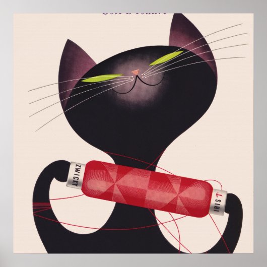 Poster de chat Zwicky par Donald Brun (Devant)