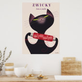 Poster de chat Zwicky par Donald Brun (Cuisine)