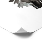 Poster de chats de chats de luxe noir dormant (Coin)