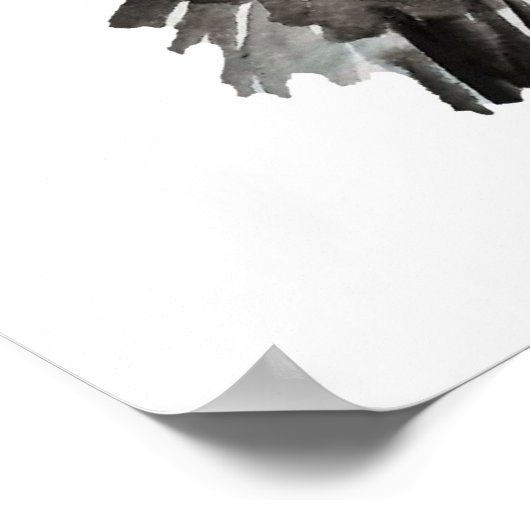 Poster de chats de chats de luxe noir dormant (Coin)