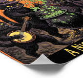 Poster de chats d'Halloween vintage (Coin)