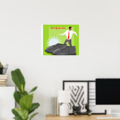 Poster de chaussure lancez vos chaussures (Bureau à domicile)