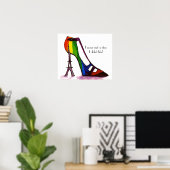 Poster de chaussures Tour Eiffel (Bureau à domicile)