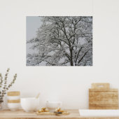 Poster de chêne couvert de neige (Cuisine)