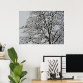 Poster de chêne couvert de neige (Bureau à domicile)