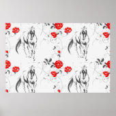 Poster de cheval baroque (Devant)