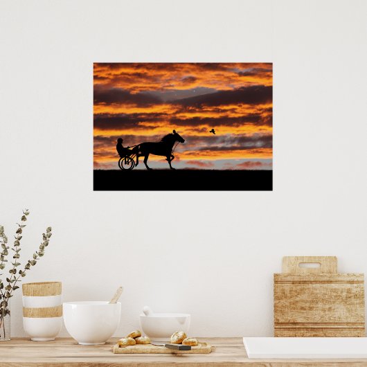 Poster de cheval de Trot standard (Cuisine)