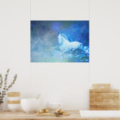 Poster de Cheval d'Imaginaire Bleu (Cuisine)