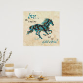 Poster de cheval Turquoise (Cuisine)