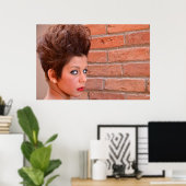 Poster de cheveux courts (Bureau à domicile)