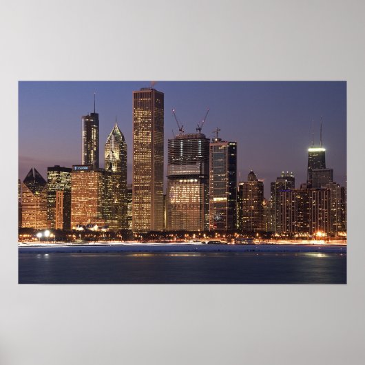 Poster de Chicago Obama Skyline (Devant)