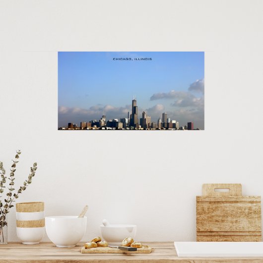 Poster de Chicago Skyline (Cuisine)