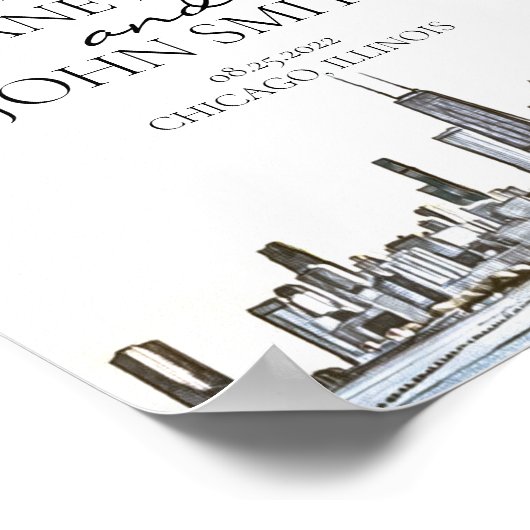 Poster de Chicago Skyline (Coin)