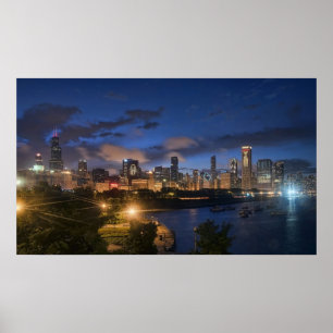 Poster de Chicago Skyline