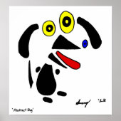 Poster de chien Abstrait (Devant)
