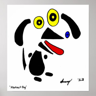 Poster de chien Abstrait