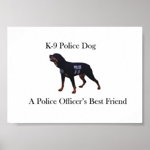 Poster de chien de police K-9