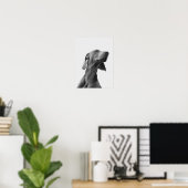 Poster de chien de rêve (Bureau à domicile)