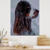 Poster de chien espagnol Springer. (Cuisine)