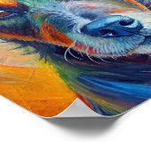 Poster de chien Peinture aquarelle (Coin)