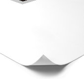 Poster de chien personnalisé Boston Terrier (Coin)