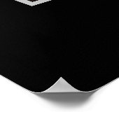 Poster de chien personnalisé Boston Terrier (Coin)