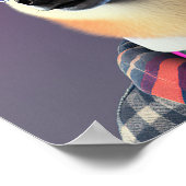 Poster de Chien Shiba Inu Hipster (Coin)