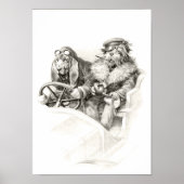 Poster de chien vintage (Devant)