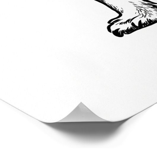 Poster de chien / Wall Art Jack Russell Terrier (Coin)